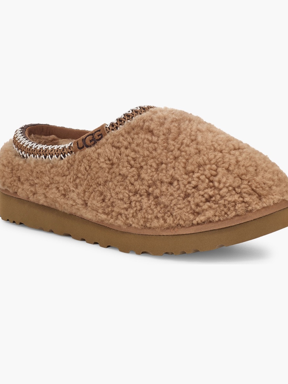 UGG Chestnut Faux Shearling Slip-On Mule